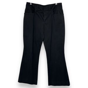 GUCCI BOOT CUT PANTS 42 COTTON BLACK
